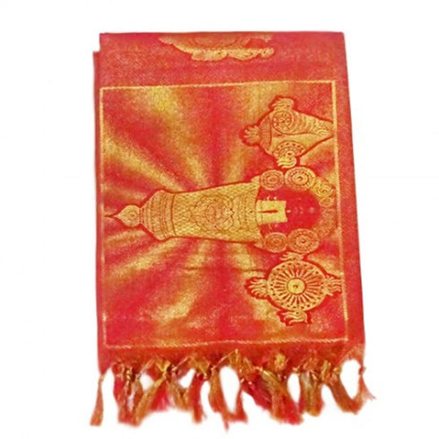 Namo Border Zari Shawl Red